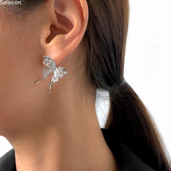 stud gothic silver color zinc alloy big butterfly earrings for women men vintage punk statement earring wedding banquet jewelry, Golden;silver
stud gothic silver color zinc alloy big butterfly earrings for women men vintage punk statement earring wedding banquet jewelry, Golden;silver