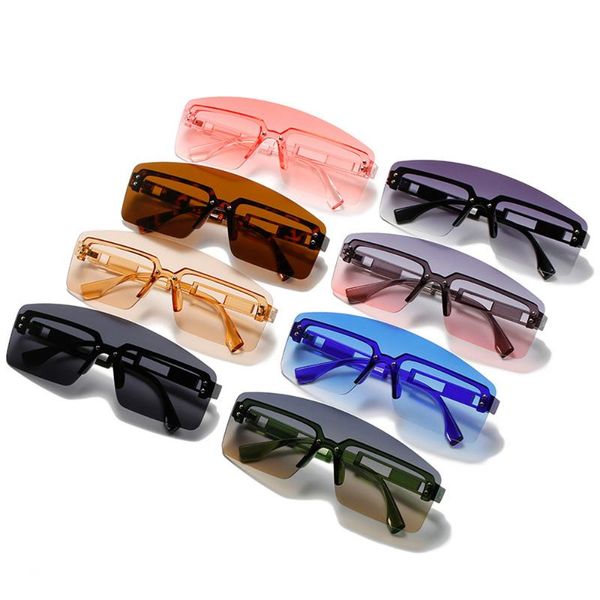 sunglasses rivet frame one piece rimless for women men 2021 gradient pink sun glasses female uv400 retro feminino, White;black
sunglasses rivet frame one piece rimless for women men 2021 gradient pink sun glasses female uv400 retro feminino, White;black