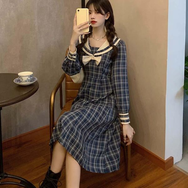 casual dresses summer harajuku dark gothic japanese soft girl lolita cute doll collar bow slim waist plaid dress princess, Black;gray
casual dresses summer harajuku dark gothic japanese soft girl lolita cute doll collar bow slim waist plaid dress princess, Black;gray