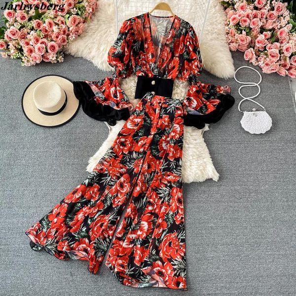 women's two piece pants autumn elegant floral chiffon suit flare sleeve high waist wide leg set female outfit, White
women's two piece pants autumn elegant floral chiffon suit flare sleeve high waist wide leg set female outfit, White