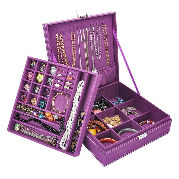 storage boxes & bins large selling fashion flannel square jewelry box simple layout 2 layers makeup organizer choker ring necklace
storage boxes & bins large selling fashion flannel square jewelry box simple layout 2 layers makeup organizer choker ring necklace