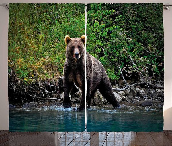 curtain & drapes cabin curtains for living room grizzly brown bear in lake alaska untouched forest jungle wildlife window kids
curtain & drapes cabin curtains for living room grizzly brown bear in lake alaska untouched forest jungle wildlife window kids