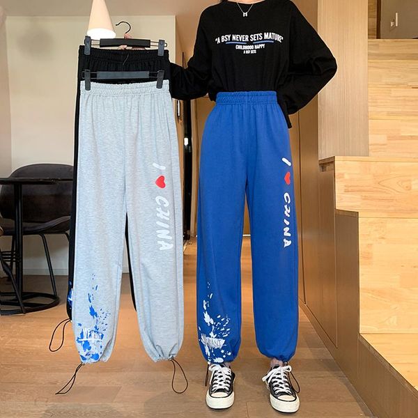 women's pants & capris sports girls 2021 autumn style junior high school students korean version of waist loose wild wide leg trousers, Black;white
women's pants & capris sports girls 2021 autumn style junior high school students korean version of waist loose wild wide leg trousers, Black;white
