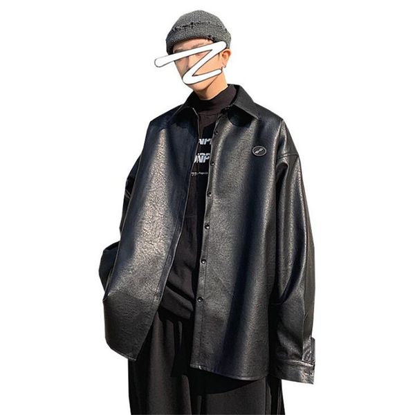 men's black color long pu leather clothing outerwear trench russian bomer jacket 2021 fashion loose leisure coat m-2xl ny0w
men's black color long pu leather clothing outerwear trench russian bomer jacket 2021 fashion loose leisure coat m-2xl ny0w