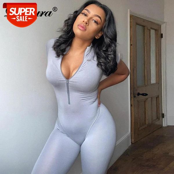 dulzura patchwork short sleeve women long jumpsuit v neck zipper bodycon streetwear fitness outfit 2020 summer clothes body #zd8b, White
dulzura patchwork short sleeve women long jumpsuit v neck zipper bodycon streetwear fitness outfit 2020 summer clothes body #zd8b, White