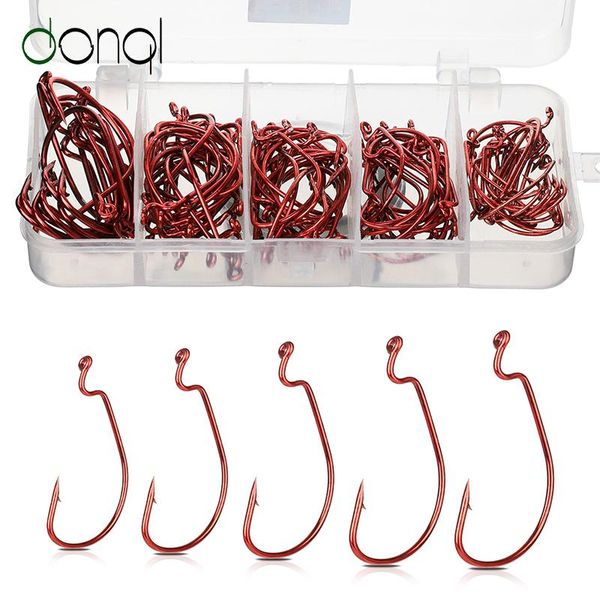 fishing hooks donql wide crank 50/100pcs offset fishhook 3/0#-2# red silver bass barbed carp hook for soft worm lure
fishing hooks donql wide crank 50/100pcs offset fishhook 3/0#-2# red silver bass barbed carp hook for soft worm lure