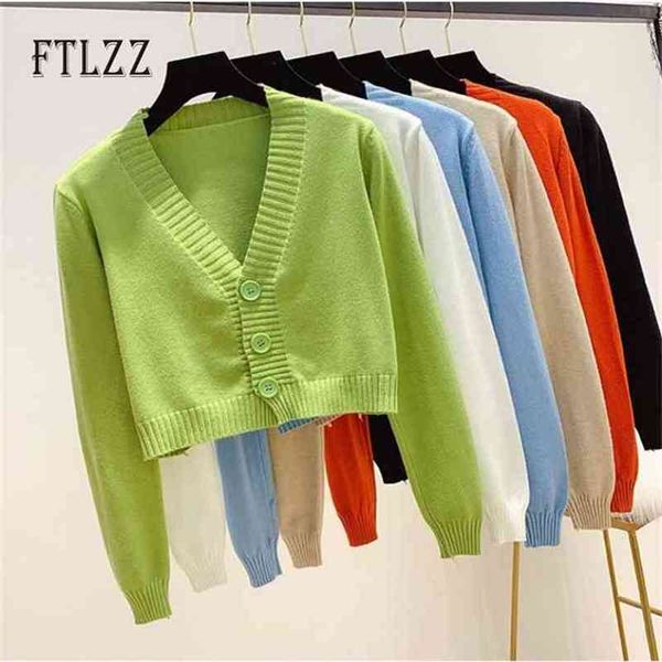 spring autumn knitted cardigan women sweater short coat ladies long sleeve v neck korean black 210525, White;black
spring autumn knitted cardigan women sweater short coat ladies long sleeve v neck korean black 210525, White;black
