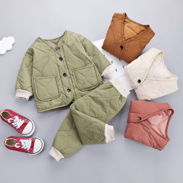 2021 new korean style winter autumn children clothes baby boys girls casual clothing set jacket coat+pants kids warm outerwear idpt, White
2021 new korean style winter autumn children clothes baby boys girls casual clothing set jacket coat+pants kids warm outerwear idpt, White