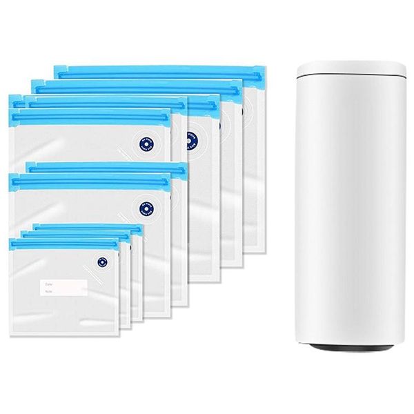 mini portable vacuum sealer, usb rechargeable automatic vacuum pump reusable sealer bags for storage
mini portable vacuum sealer, usb rechargeable automatic vacuum pump reusable sealer bags for storage