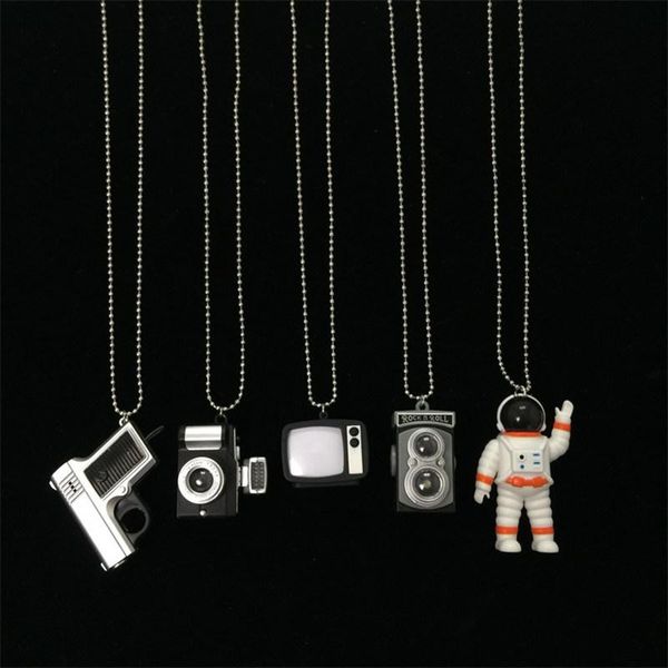 pendant necklaces hip hop vintage cartoon necklace luminous camera led light flash tv couples for men women punk accessories, Silver
pendant necklaces hip hop vintage cartoon necklace luminous camera led light flash tv couples for men women punk accessories, Silver