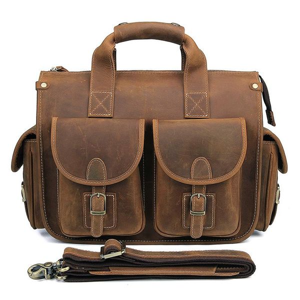 men's briefcase genuine leather handbag fit lapfor men's double handle business bag brown work tote 7106b/7106r
men's briefcase genuine leather handbag fit lapfor men's double handle business bag brown work tote 7106b/7106r