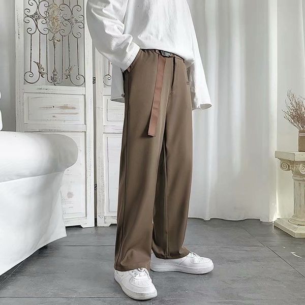 men's pants korean wide-leg fashion solid color casual men society mens suit loose straight-leg dress bhni, Black
men's pants korean wide-leg fashion solid color casual men society mens suit loose straight-leg dress bhni, Black