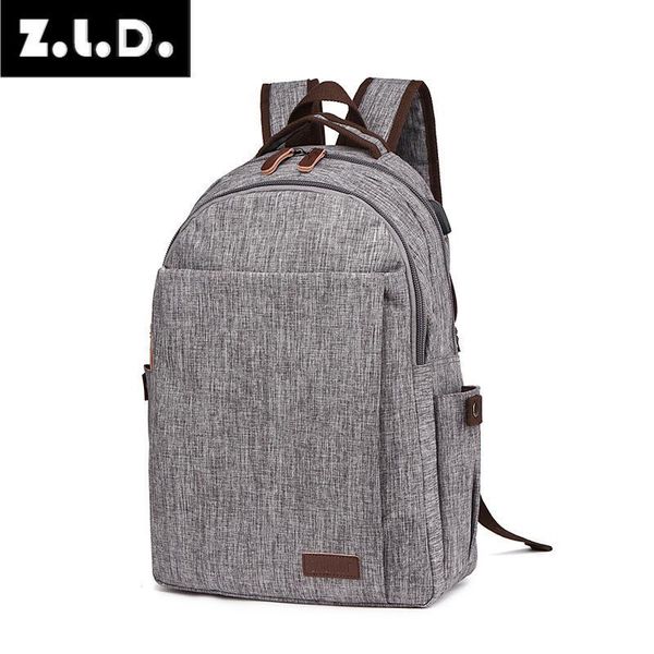 backpack z.l.d. water repellent usb charging fashion brand design student schoolbag computer bag canvas
backpack z.l.d. water repellent usb charging fashion brand design student schoolbag computer bag canvas