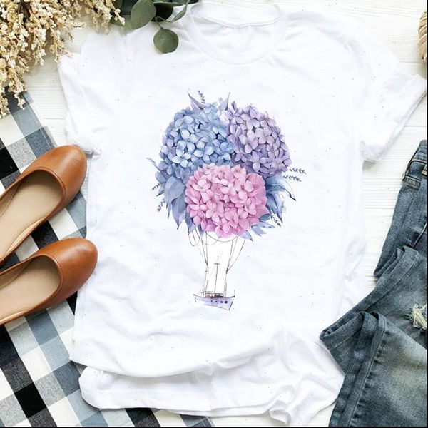 women lady 90s balloon travel vacation beach floral print t tee womens tshirt shirt clothes graphic t shirt, White
women lady 90s balloon travel vacation beach floral print t tee womens tshirt shirt clothes graphic t shirt, White