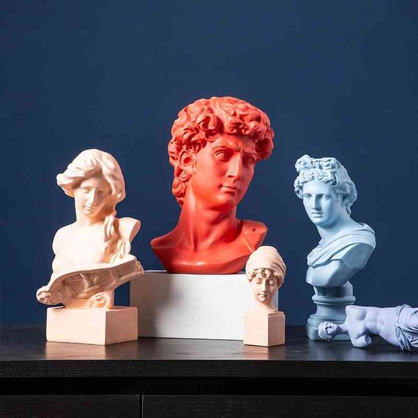 nordic morandi color david figure resin sculpture plaster head living room home decoration
nordic morandi color david figure resin sculpture plaster head living room home decoration