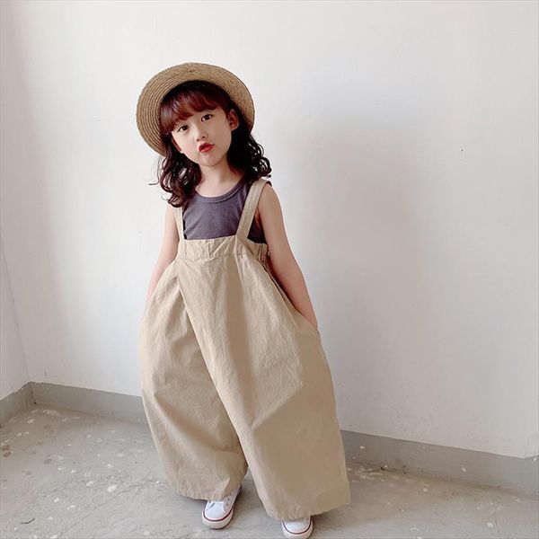 kid baby girl fashion wear suit khaki sleeveless jumpsuit pants children wide leg overalls sling pant clothes set, Blue
kid baby girl fashion wear suit khaki sleeveless jumpsuit pants children wide leg overalls sling pant clothes set, Blue