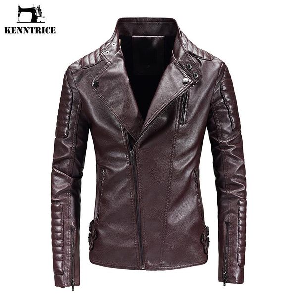 men's fur & faux kenntrice brand leather jacket autumn coats solid male turn down collar punk style casual outerwear, Black
men's fur & faux kenntrice brand leather jacket autumn coats solid male turn down collar punk style casual outerwear, Black