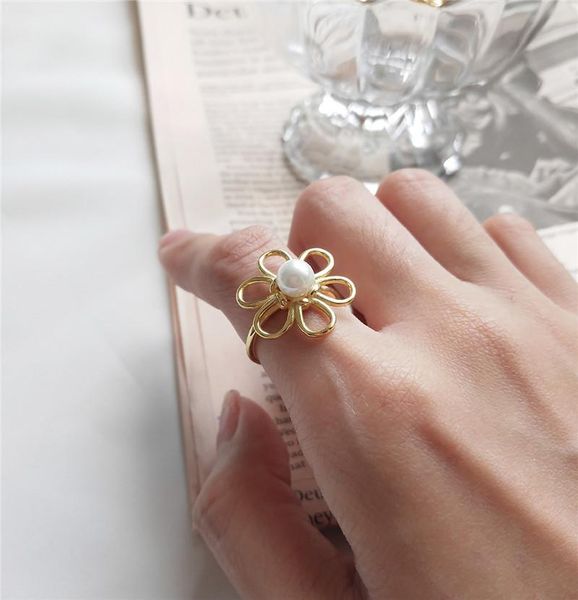 cluster rings ruiyi real 925 sterling silver korean style women 18k gold sun flower girls cute pearl super mini resizable, Golden;silver
cluster rings ruiyi real 925 sterling silver korean style women 18k gold sun flower girls cute pearl super mini resizable, Golden;silver