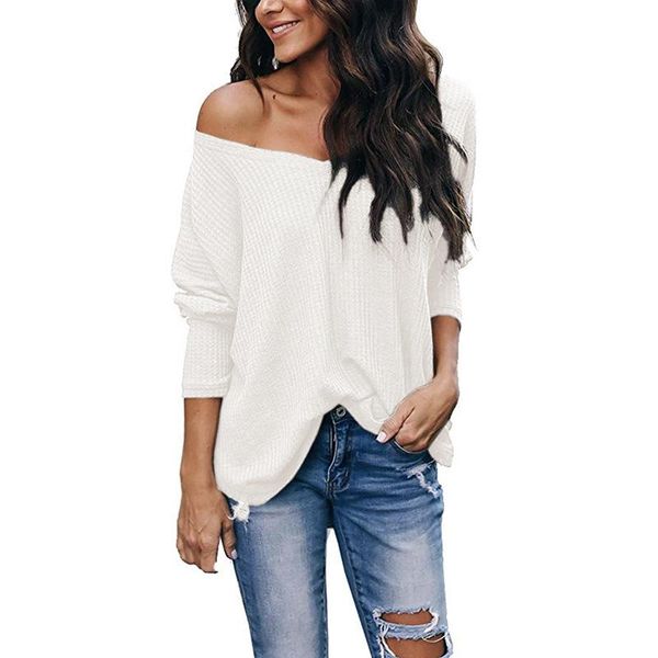 women's sweaters spring / summer 2021 long sleeve v-neck solid color bottoming lady loose fit knitting for sweater, White;black
women's sweaters spring / summer 2021 long sleeve v-neck solid color bottoming lady loose fit knitting for sweater, White;black