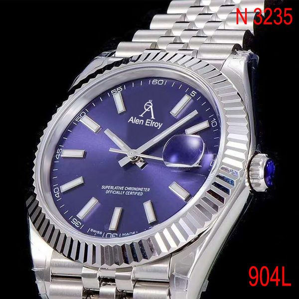 904l luxury silver da-te-just- automatic mechanical watches men sapphire glass blue dial watch n 3235oob, Slivery;brown
904l luxury silver da-te-just- automatic mechanical watches men sapphire glass blue dial watch n 3235oob, Slivery;brown