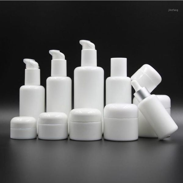storage bottles & jars 50pcs/lot 40ml 100ml 120ml 200ml white ceramic refillable travel glass bottle pump lotion for cosmetic packing
storage bottles & jars 50pcs/lot 40ml 100ml 120ml 200ml white ceramic refillable travel glass bottle pump lotion for cosmetic packing
