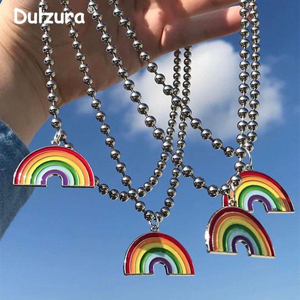 pendant necklaces cute kawaii rainbow choker women harajuku stainless steel bead hip hop girls personality collares bracelet, Silver
pendant necklaces cute kawaii rainbow choker women harajuku stainless steel bead hip hop girls personality collares bracelet, Silver