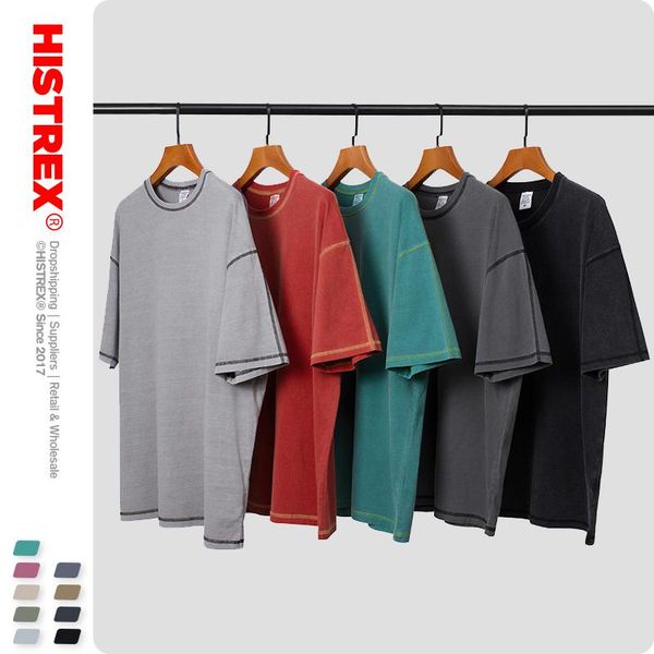 men's t-shirts histrex contrast stitc overzise 100% cotton 190g men t shirt t-shirt clothing brand hiphop tshirt man o0p3p#, White;black
men's t-shirts histrex contrast stitc overzise 100% cotton 190g men t shirt t-shirt clothing brand hiphop tshirt man o0p3p#, White;black