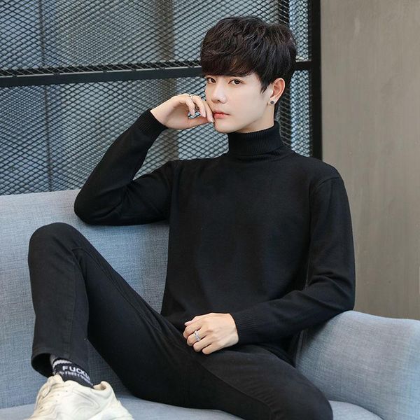 men's sweaters 2021 autumn winter fashion casual slim fit turtleneck knitted sweater high collar pullover male knitwear jumpers e50, White;black
men's sweaters 2021 autumn winter fashion casual slim fit turtleneck knitted sweater high collar pullover male knitwear jumpers e50, White;black