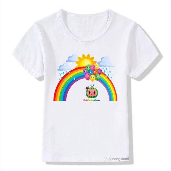 arrival kids clothes robot and rainbow print girls boys t shirt summer harajuku camisetas, Blue
arrival kids clothes robot and rainbow print girls boys t shirt summer harajuku camisetas, Blue