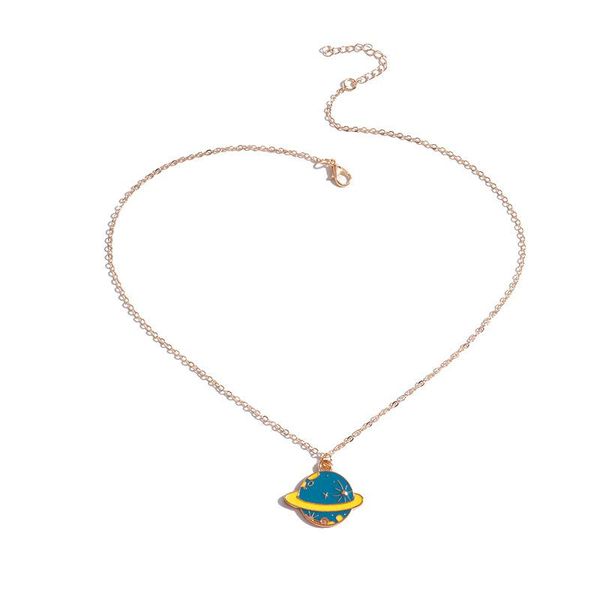 pendant necklaces yellow blue planet necklace gold chain for women party accessories choker neck jewelry exaggerated gift, Silver
pendant necklaces yellow blue planet necklace gold chain for women party accessories choker neck jewelry exaggerated gift, Silver