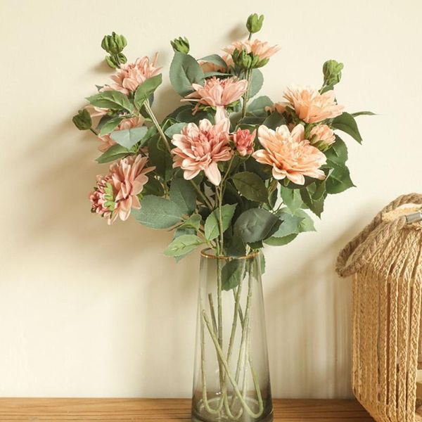 decorative flowers & wreaths ins japanese dahlia branch with fake leaves silk artificial house decor pography living room decoration flores
decorative flowers & wreaths ins japanese dahlia branch with fake leaves silk artificial house decor pography living room decoration flores