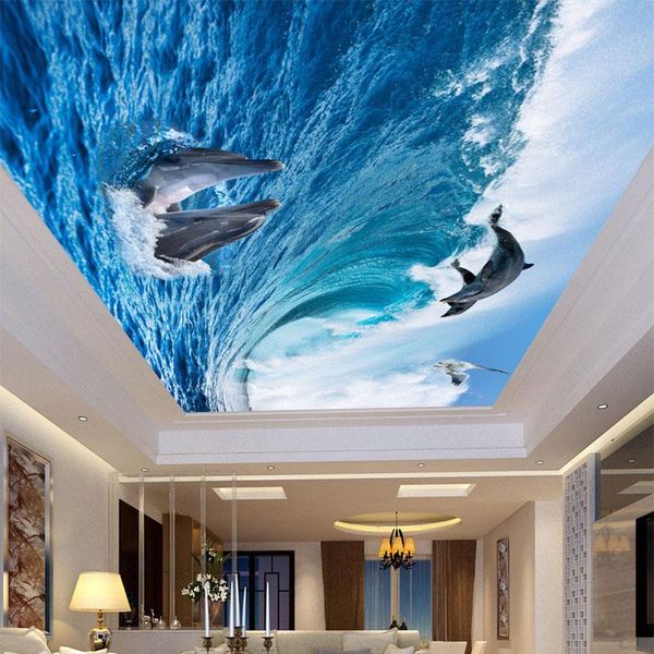 wallpapers dropship custom any size ceiling mural wallpaper 3d stereo dolphin sea wave po wall painting theme el papel de parede
wallpapers dropship custom any size ceiling mural wallpaper 3d stereo dolphin sea wave po wall painting theme el papel de parede