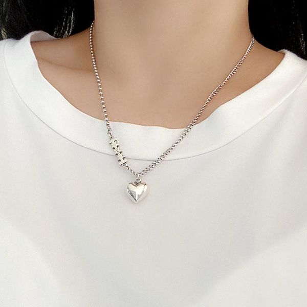 chains yizizai heart pendant necklace charm fashion simple modern design for women gift jewelry 2021, Silver
chains yizizai heart pendant necklace charm fashion simple modern design for women gift jewelry 2021, Silver