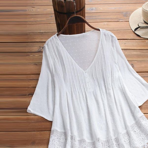 womens tunic blouses lace white v neck long sleeve tunics female 2021 summer spring streetwear loose lady plus size 5xl
womens tunic blouses lace white v neck long sleeve tunics female 2021 summer spring streetwear loose lady plus size 5xl