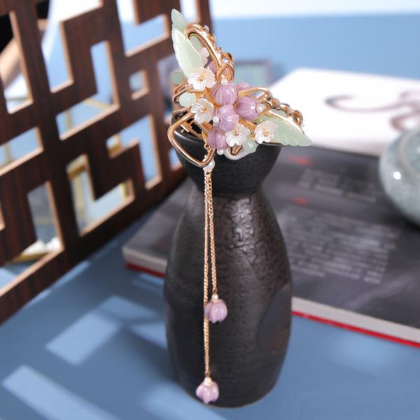 hair clips & barrettes purple flower headdress chinese style side clip sticks styling hanfu piece for travel pography lb, Golden;silver
hair clips & barrettes purple flower headdress chinese style side clip sticks styling hanfu piece for travel pography lb, Golden;silver