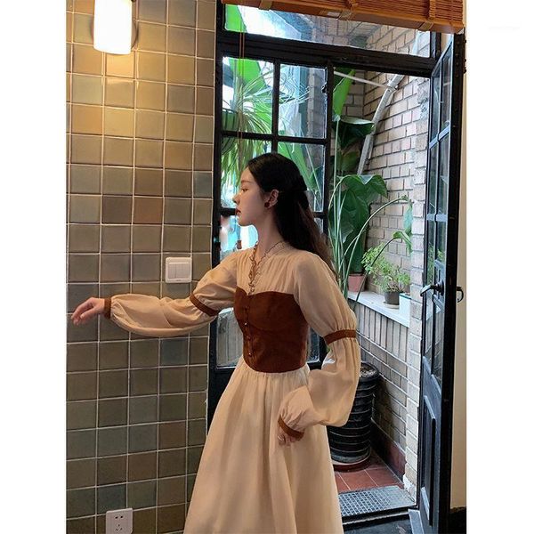 casual dresses 2021 midi dress women v-neck long sleeve party retro female french evening one-piece korean autumn, Black;gray
casual dresses 2021 midi dress women v-neck long sleeve party retro female french evening one-piece korean autumn, Black;gray