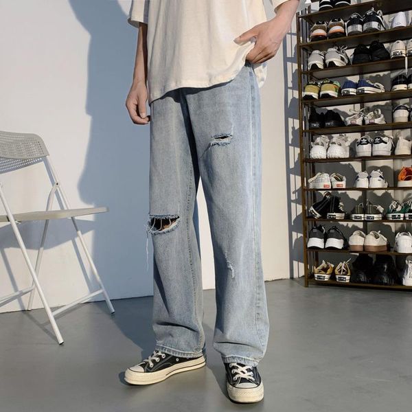 men's jeans korean wide-leg fashion retro ripped blue men streetwear loose hip-hop hole straight-leg denim trousers mens
men's jeans korean wide-leg fashion retro ripped blue men streetwear loose hip-hop hole straight-leg denim trousers mens