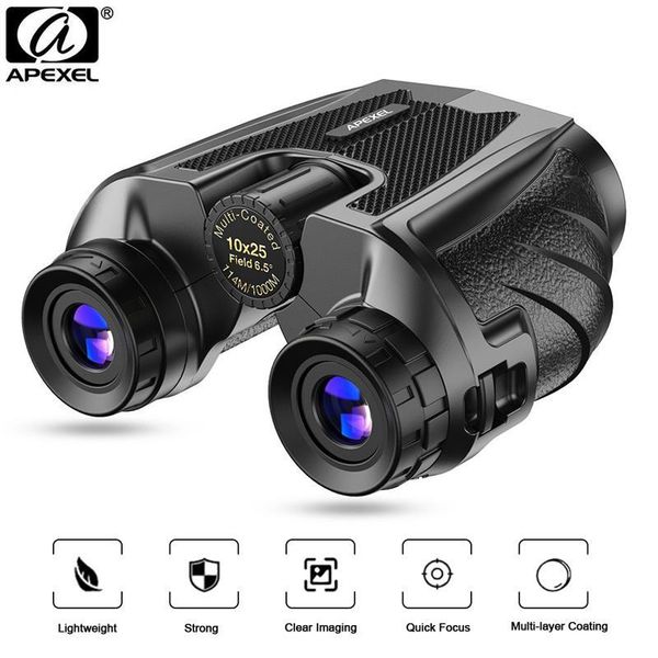 telescope & binoculars apexel hd 10x25 bak4 prism portable zoom optics low light night vision for outdoor hunting camping tourism
telescope & binoculars apexel hd 10x25 bak4 prism portable zoom optics low light night vision for outdoor hunting camping tourism