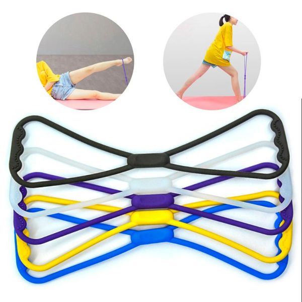 resistance bands good quality silicone elastic rope 8 shaped band tension gym fitness training
resistance bands good quality silicone elastic rope 8 shaped band tension gym fitness training