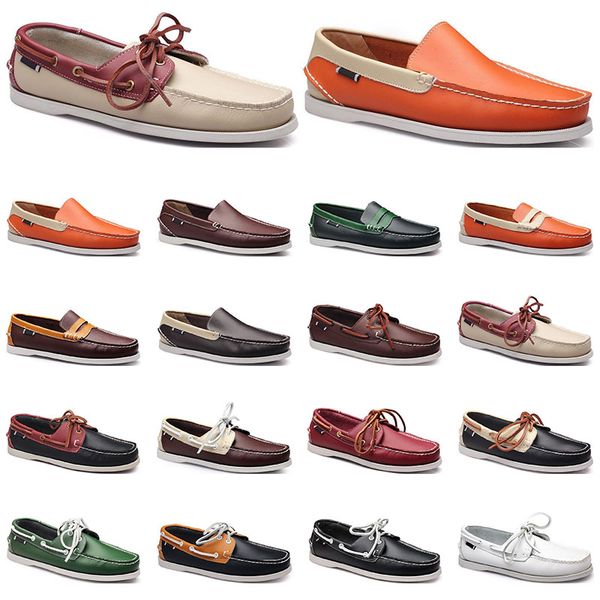 136 womens sneakers sailing shoe mens casual leather shoes black white red green orange brown outdoor trainers size 38-45
136 womens sneakers sailing shoe mens casual leather shoes black white red green orange brown outdoor trainers size 38-45