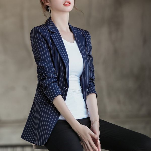suit coat women's version british style spring and autumn leisure stripe chic net red small suit top, Black;brown
suit coat women's version british style spring and autumn leisure stripe chic net red small suit top, Black;brown