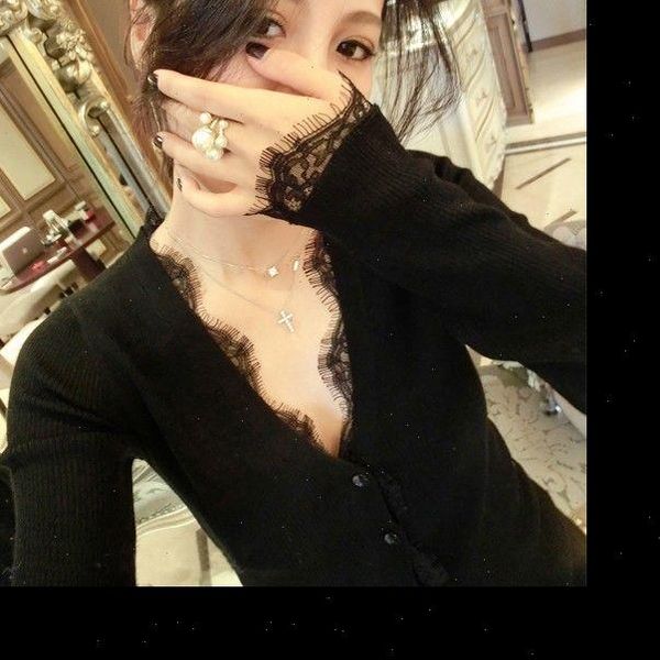 women blouses european and american style v neck long sleeve black warm sweater with velvet womens slim lace cardigan bottom, White
women blouses european and american style v neck long sleeve black warm sweater with velvet womens slim lace cardigan bottom, White