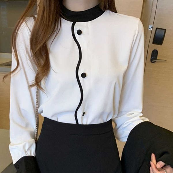 korean women blouses chiffon woman blouse white shirt office lady long sleeve shirts plus size striped 210604
korean women blouses chiffon woman blouse white shirt office lady long sleeve shirts plus size striped 210604