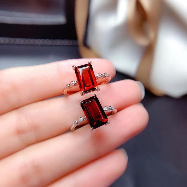 cluster rings simple silver garnet ring for engagement 6mm*9mm emerald cut natural 925 jewelry, Golden;silver
cluster rings simple silver garnet ring for engagement 6mm*9mm emerald cut natural 925 jewelry, Golden;silver