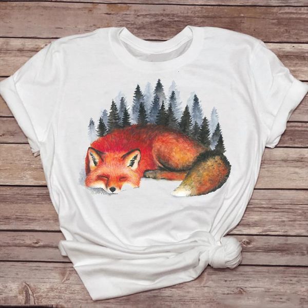 short sleeve cute fox animal womens t shirt printing 90s graphic ladies lady female tee, White
short sleeve cute fox animal womens t shirt printing 90s graphic ladies lady female tee, White