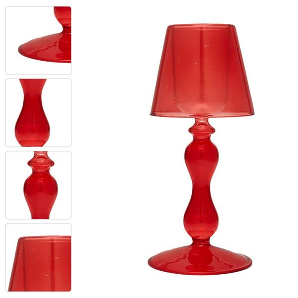 candle holders 1pc glass holder adornment simple candleholder party candlestick (red)
candle holders 1pc glass holder adornment simple candleholder party candlestick (red)