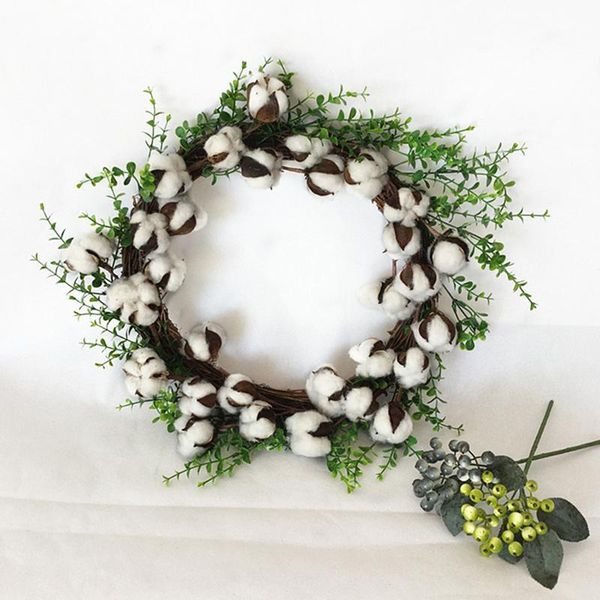 decorative flowers & wreaths round plastic simulation dried cotton wreath christmas halloween threshold garland decoration charm supplies
decorative flowers & wreaths round plastic simulation dried cotton wreath christmas halloween threshold garland decoration charm supplies