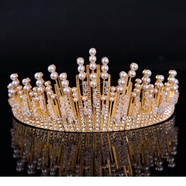 trendy wedding crown baroque crystal pearl crown headdress gold crown princess hair accessories bridal headdress qyltdy
trendy wedding crown baroque crystal pearl crown headdress gold crown princess hair accessories bridal headdress qyltdy