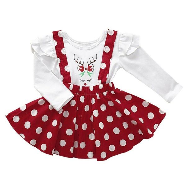 skirts 2021 christmas kids baby girls clothes cute cartoon ruffle t-shirt+suspender 2pcs outfit princess polka dots costume, Blue
skirts 2021 christmas kids baby girls clothes cute cartoon ruffle t-shirt+suspender 2pcs outfit princess polka dots costume, Blue