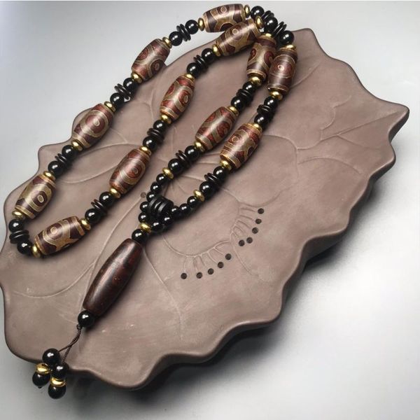 chains selling natural dzi bead necklace charm jewellery women's hand-carved for women men fashion accessories a006, Silver
chains selling natural dzi bead necklace charm jewellery women's hand-carved for women men fashion accessories a006, Silver